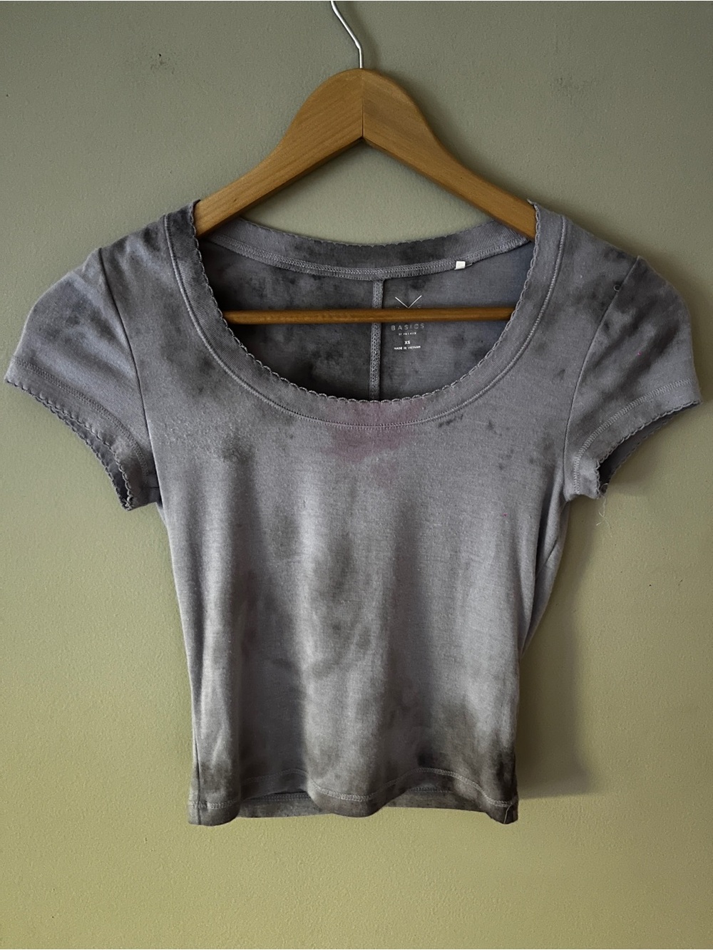 PacSun sun Washed Lavender Scoop Neck Crop Top